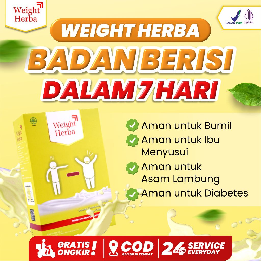 

Weight Herba Susu Penambah Berat Badan Tanpa Gula Tanpa Olahraga Perlancar Saluran Pencernaan