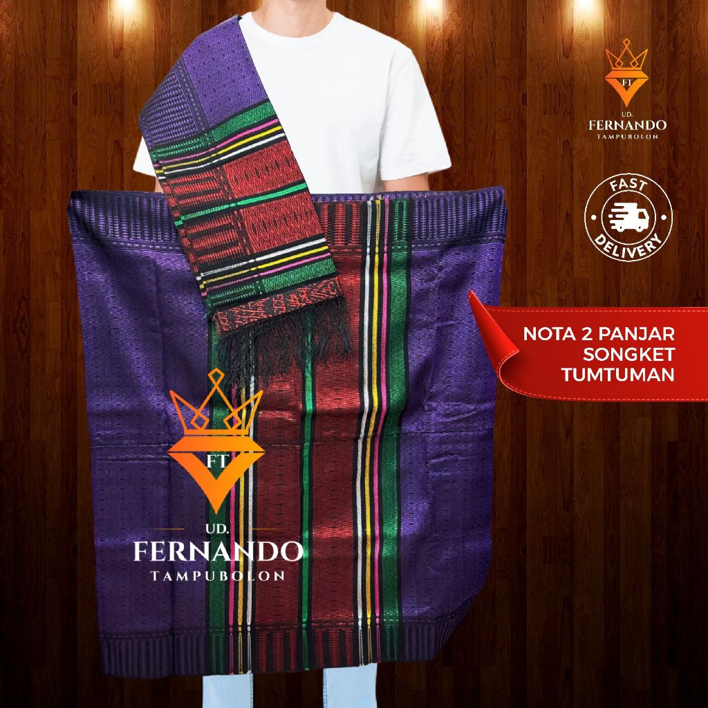 Nota 2 Panjar Songket Tumtuman Tarutung Kain Tenun Asli Tangan Pakaian Pesta Kondangan By Fernando S