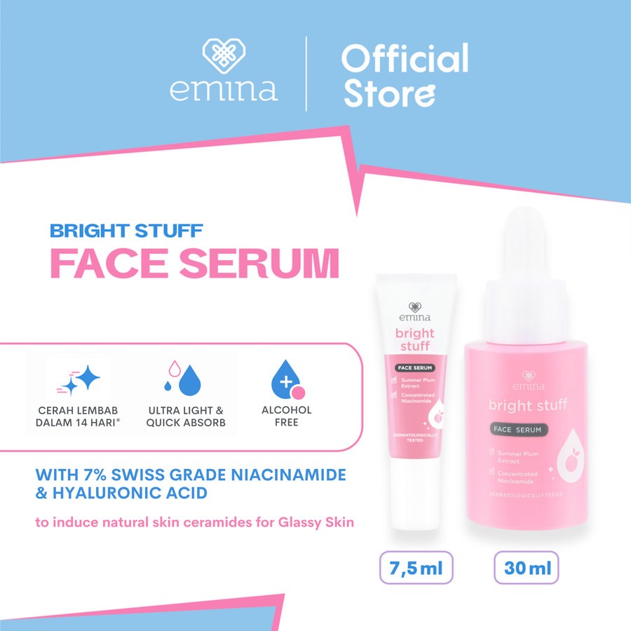 Emina Bright Stuff Face Serum - Serum Wajah Cerah Glowing