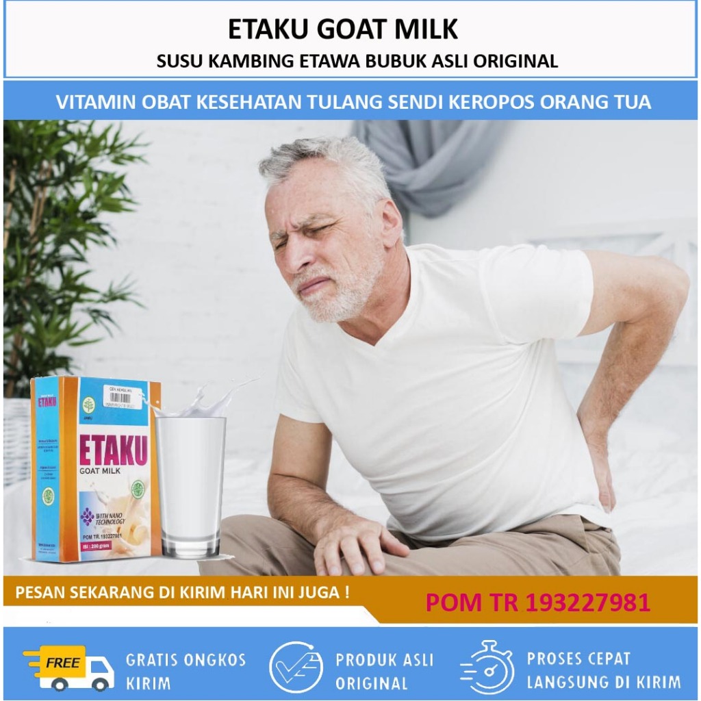 Susu Tulang dan Sendi Orang Tua - Obat Tulang Keropos, Pengapuran Tulang dan Sendi, Osteoporosis