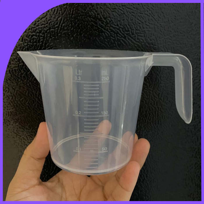 GELAS UKUR PLASTIK 250 ML / GELAS UKUR 250ML / MEASURING CUP 250ML / GELAS TAKAR