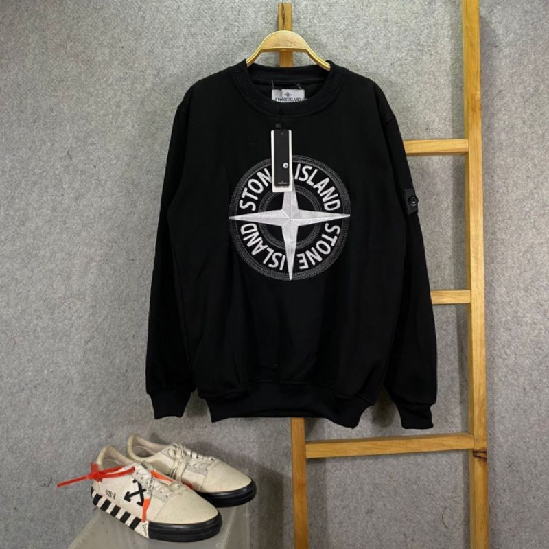 CREWNECK STONEISLAND BLACK