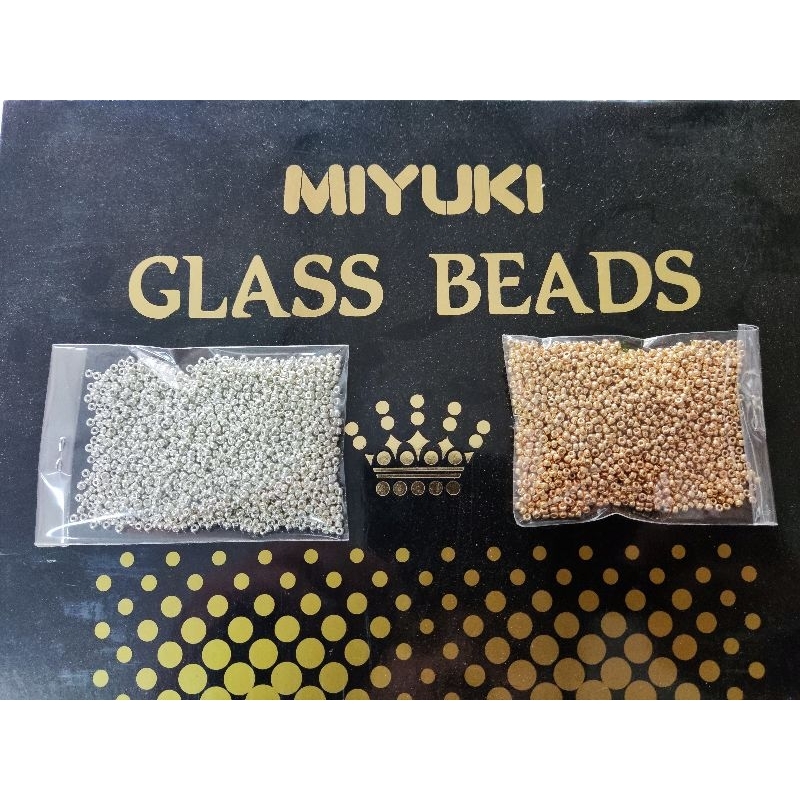 Payet pasir dan patahan Miyuki Jepang gold n silver(galvanized) 20 gr