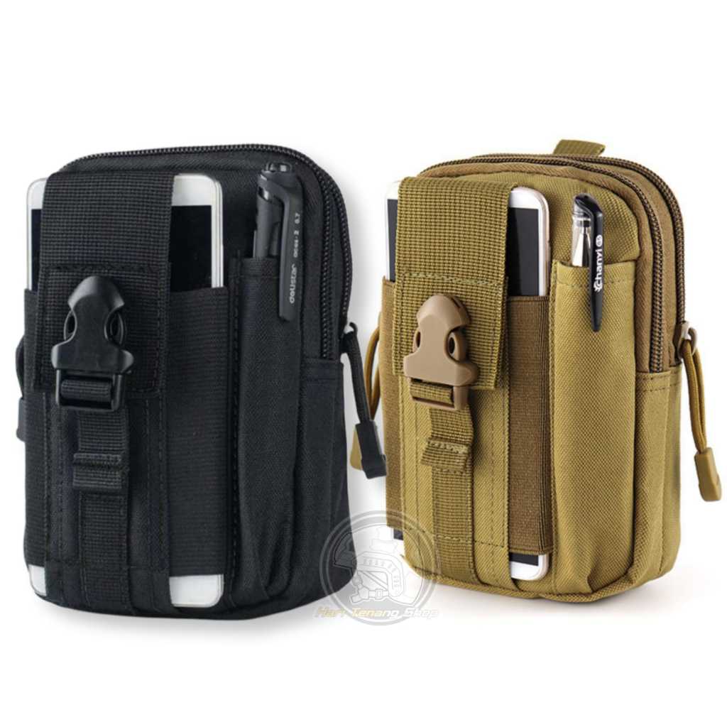 T.1188 Tas Pinggang HP Pria Army / Tas HP Tactical  Kanvas Nilon / Tas Outdoor / Tas Tactical pinnga