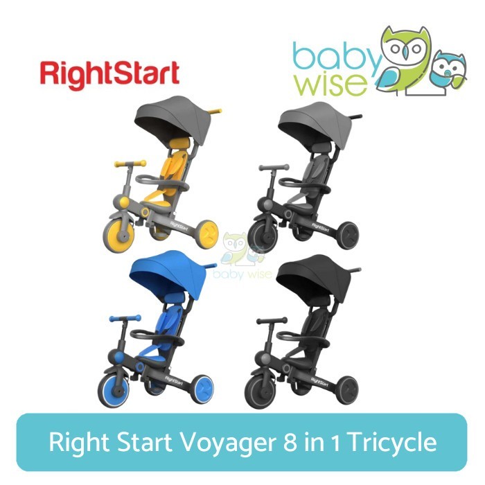 Right Start Voyager 8 in 1 Tricycle - Sepeda Dorong Roda 3 Anak