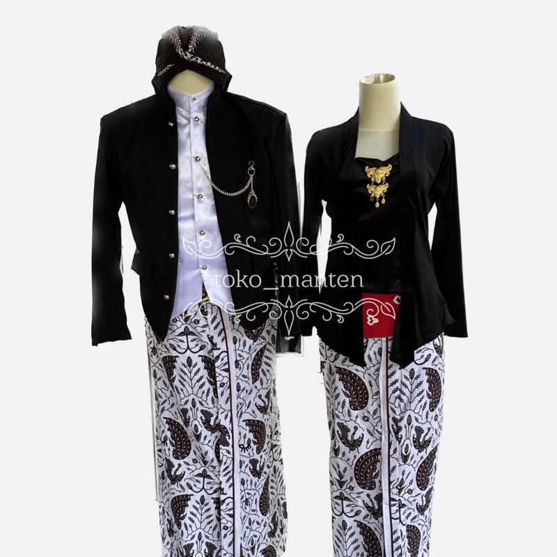 BAJU COUPLE PREWED / SET PREWEDDING ADAT JAWA / BAJU INSTAN PREWED