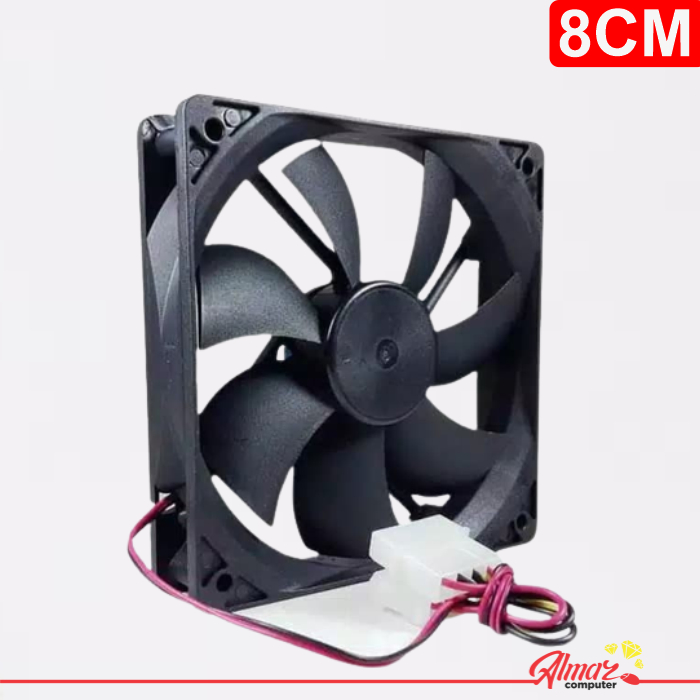 Fan Case 8CM Black / Fan Casing 80mm - Konektor 4pin Molex