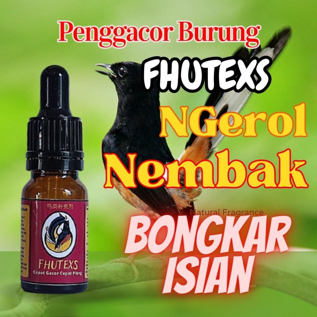 Vitamin Penggacor Burung Murai Batu Fhutexs/Doping Burung Murai Batu Penggacor Semua Burung Kicau