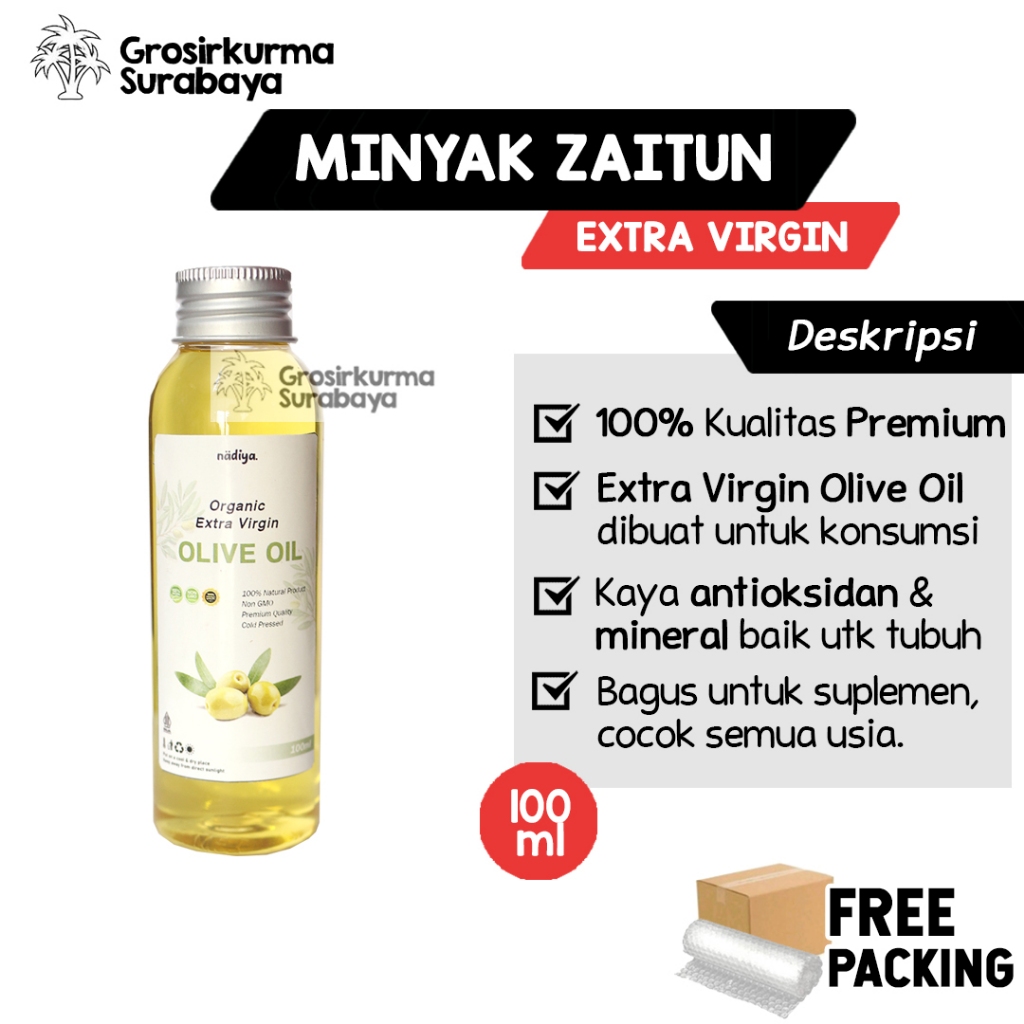 

Minyak Zaitun Premium 100ml EVOO Untuk Konsumsi Diminum Asli Organik Natural Borges Bertolli Rafael