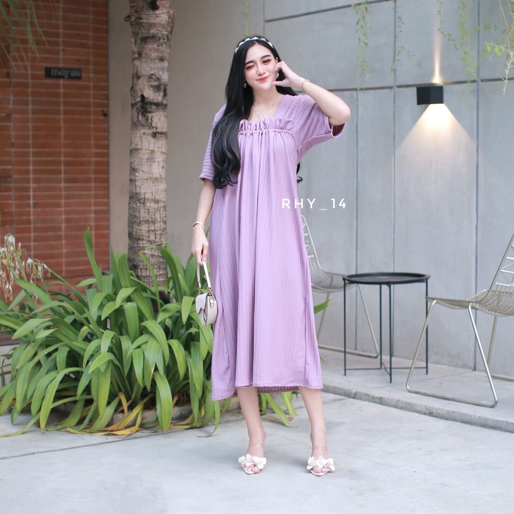 Daster Fuji Ld 112 | Fuji Dress Kerut Dada Jumbo | Dress Pendek Kekinian