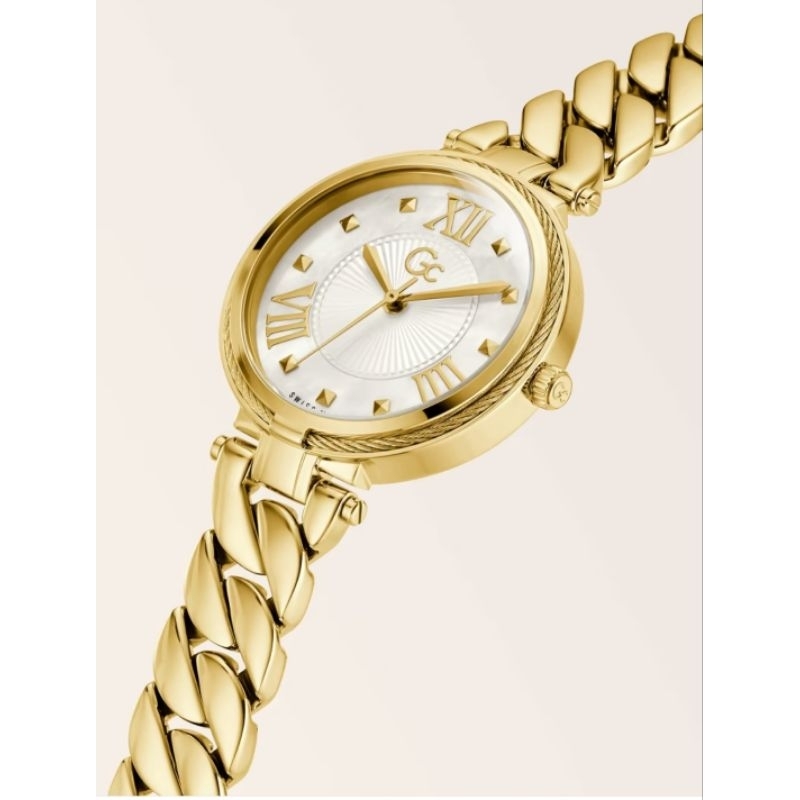 jam tangan wanita original GC Y94002L1MF YELLOW GOLD