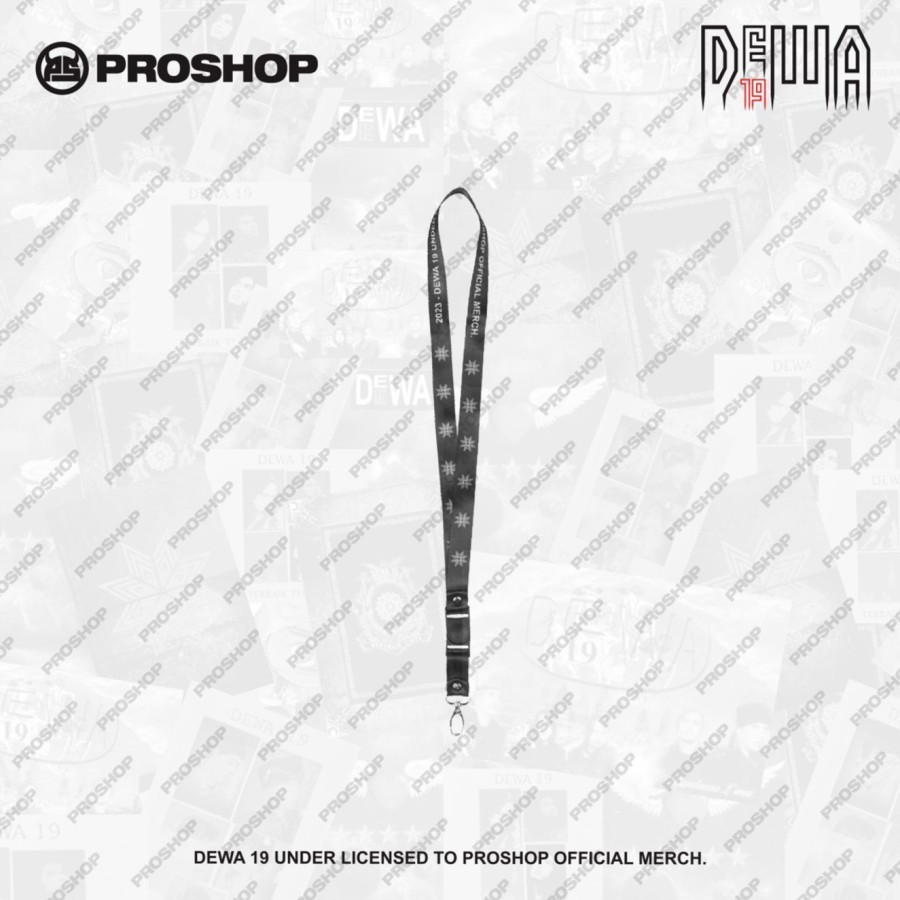 

PROSHOP | DEWA 19 LANYARD V3 | Tali Lanyard Dewa 19 | HITAM