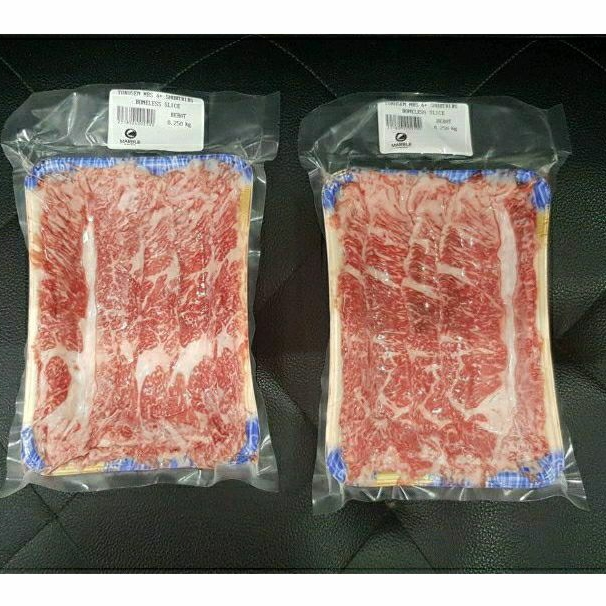 

Wagyu SIRLOIN slice MB5 TOKUSEN 250GR