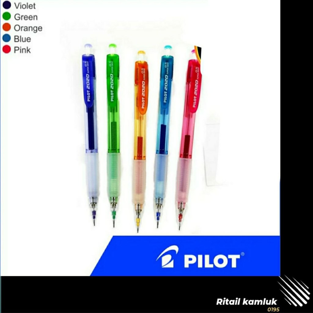 Pensil Mekanik Shaker Pilot 2020 Supergrip 0,5 mm (2B) - Red