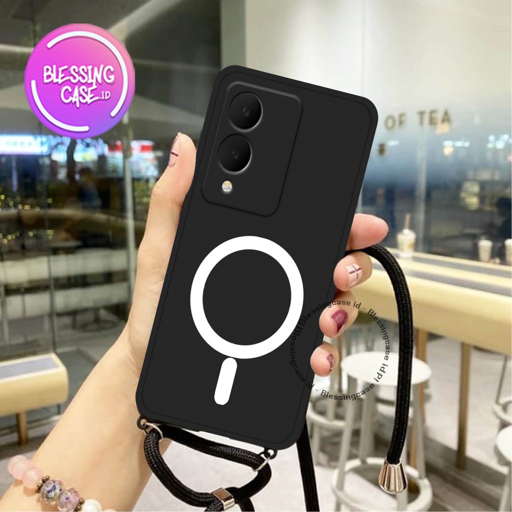 [SPMT-06] Softcase  Casing + Tali VIVO Y17S 2023 Casing VIVO Y17S 2023 Pelindung kamera VIVO Y17S 20