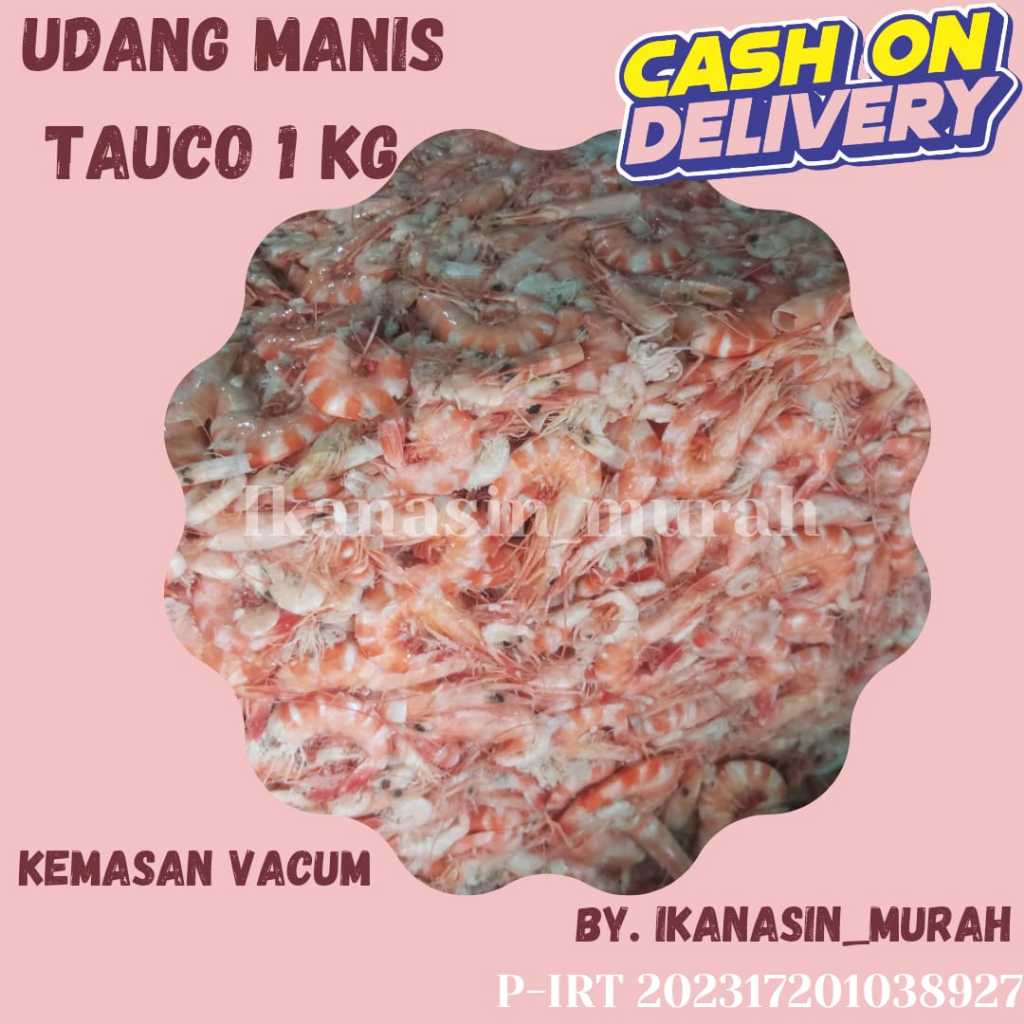 

UDANG MANIS / UDANG TAUCO 1KG / IKAN ASIN MURAH BISA COD