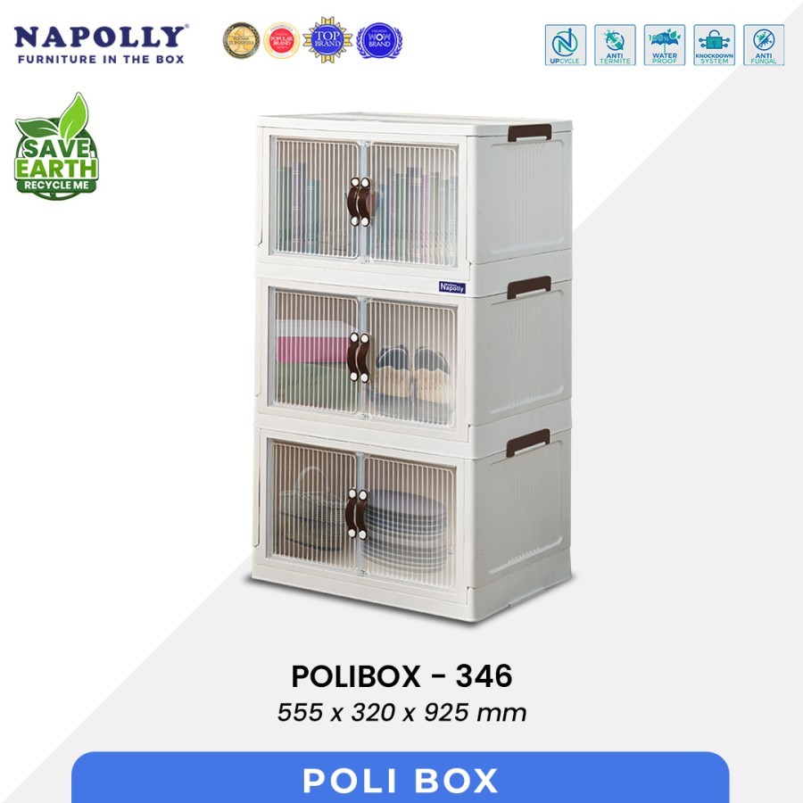 RAK SERBAGUNA / RAK SUSUN POLIBOX 346 NAPOLLY