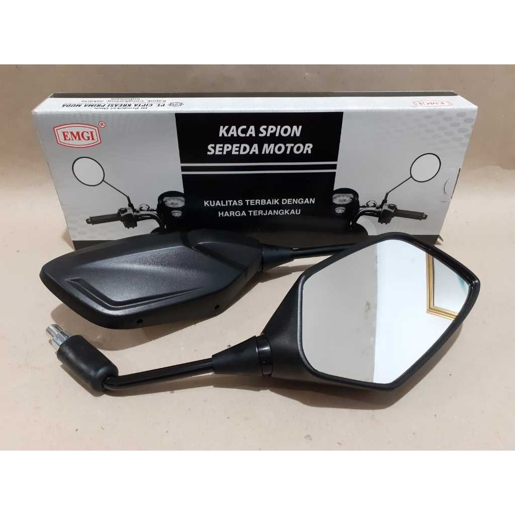 Spion Motor Honda Vario 125 Model Standard 2023 Kualitas Ori Kaca Cembung + Bolt Adaptor (EMGI) 9236