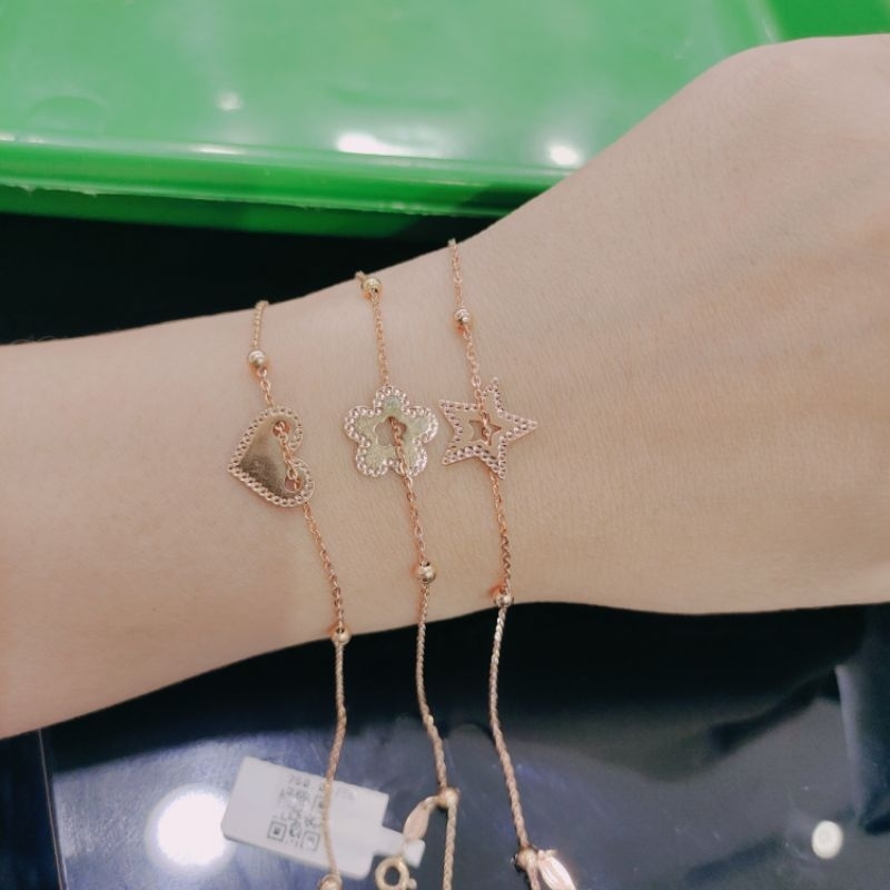 gelang serut bintang bungga love mas asli 17k 750 ubs mas tua dengan model terbaru Newborn