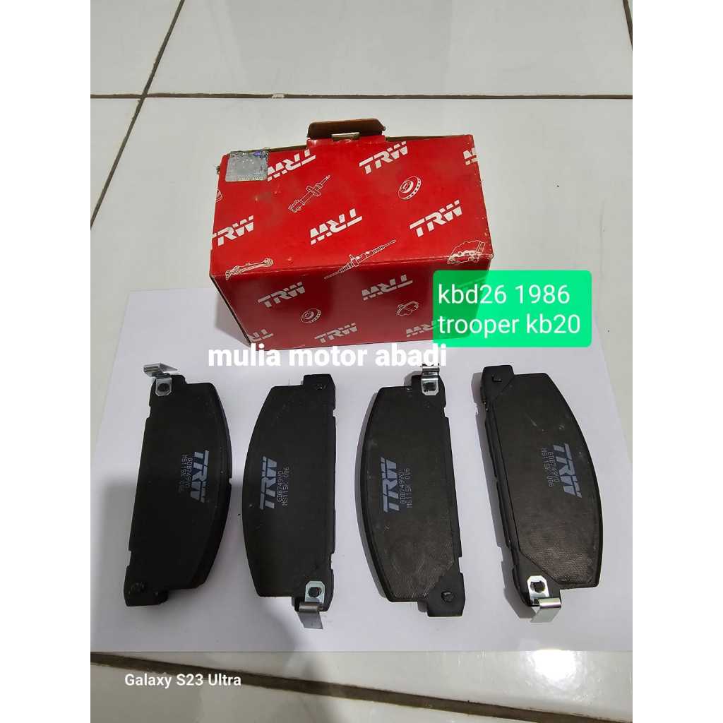 Brake pad kampas rem depan Chevrolet luv kbd26 Isuzu trooper kb20 merk TRW