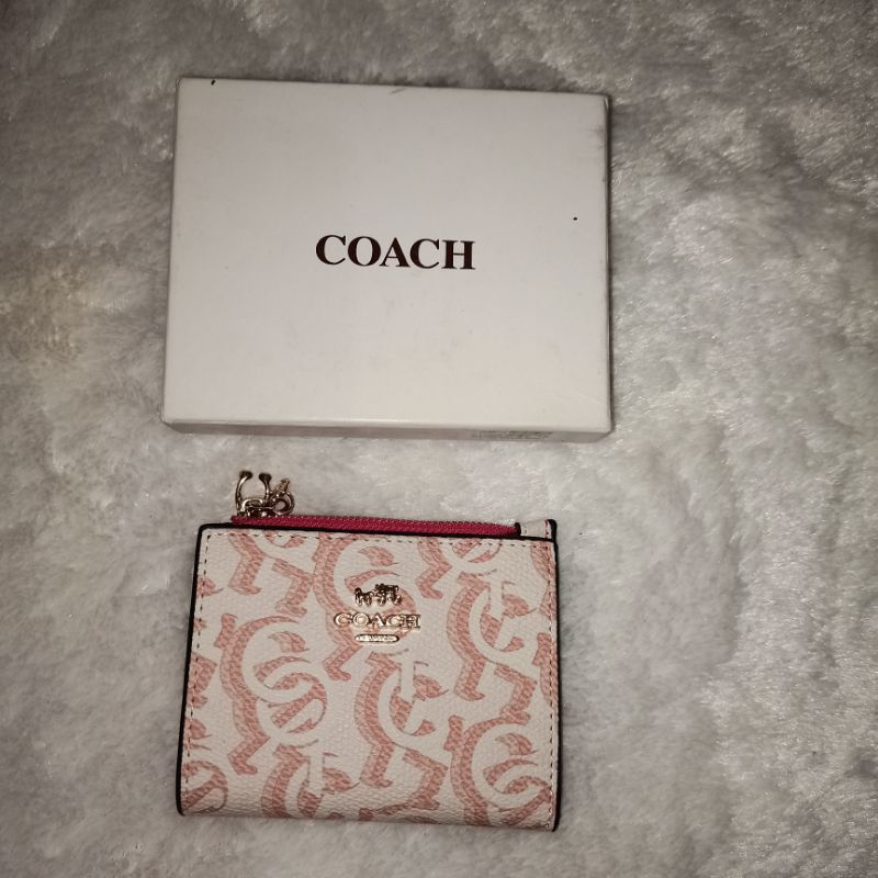 dompet coach pink