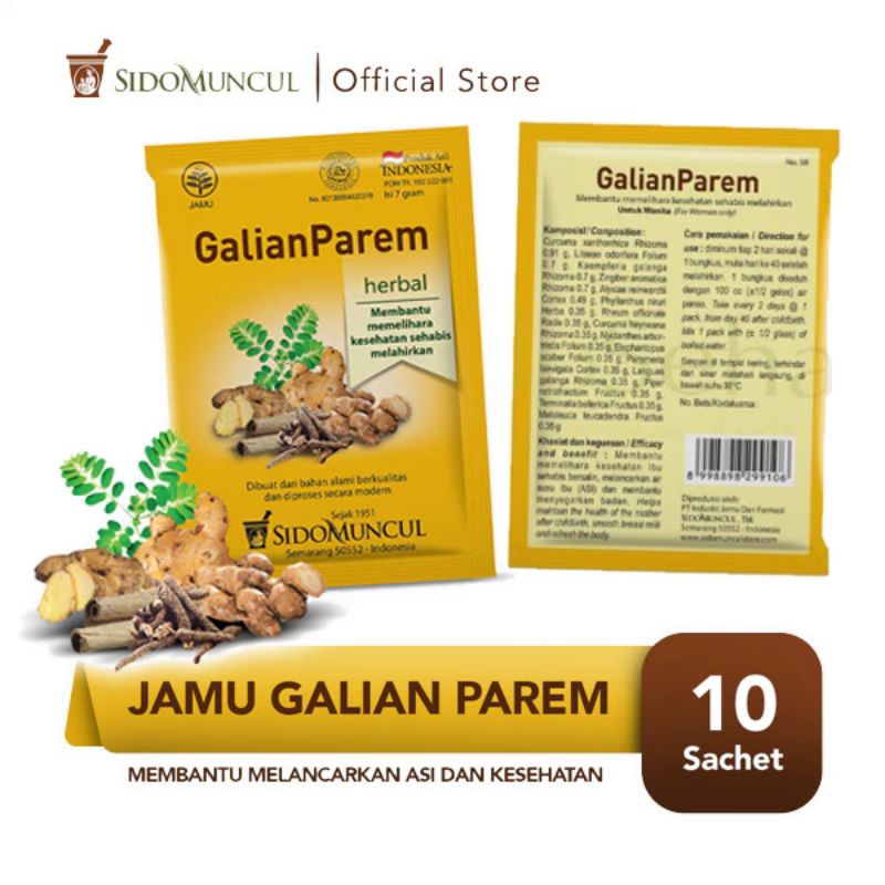 

jamu galian parem 10s sidomuncul melancarkan asi