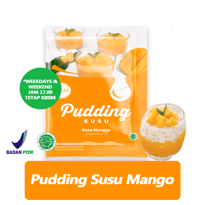 

✨ 7.7 [BUNDLE 2 PCS] Omura Dessert Shooter Pudding Susu Silky Rasa Mangga / Mango Puding Sutra Omura Powder