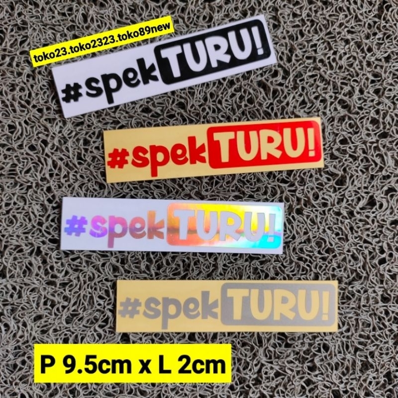 stiker cutting motor keren tulisan spek turu