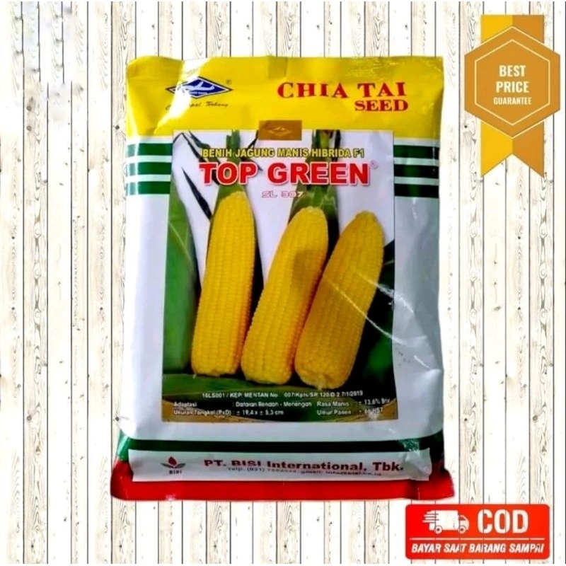 Bebih Jagung Manis Top Green F1 isi 250 Gram dari Cap Kapal Terbang