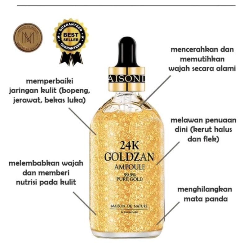 serum emas 24 k ampoule goldzan