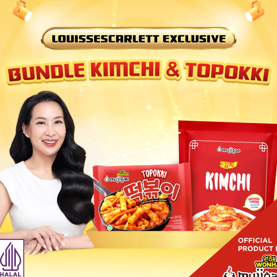 

Ready Stok [Louisse Scarlett Exclusive] BUNDLE Mujigae by Wonhae Topokki 170gr & Kimchi 200gr