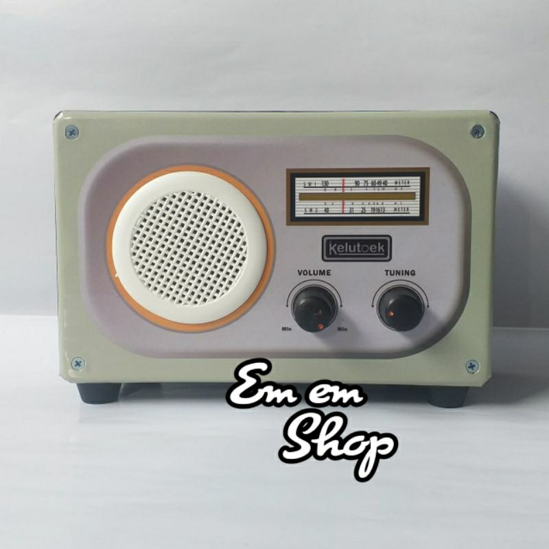 celengan model radio jadul vintage retro