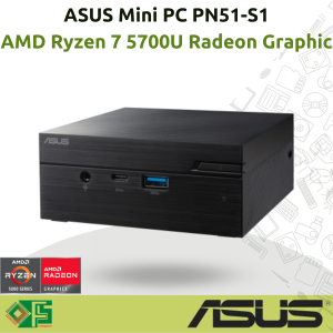Asus Mini PC PN51-S1 AMD Ryzen 7 5700U + DDR4 + NVMe