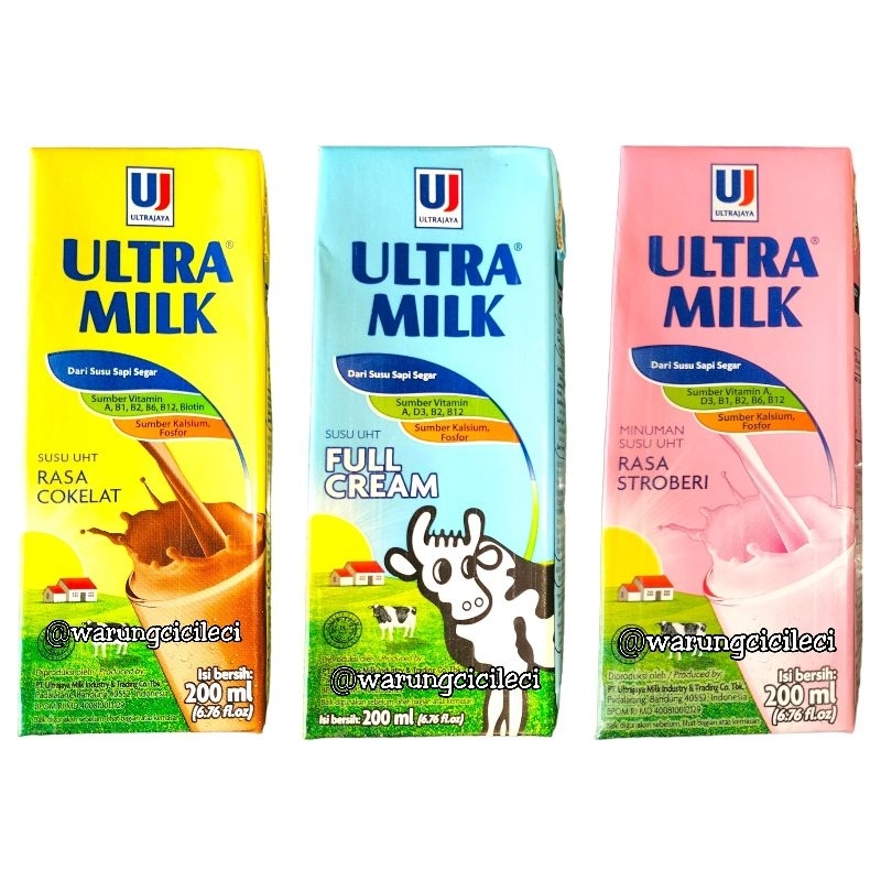 

SUSU ULTRA MILK - SUSU UHT 200ml