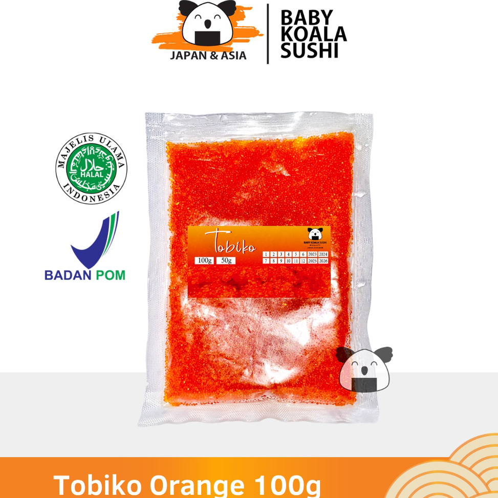 

『Perdana』 TOBIKO Premium Orange 100 g Halal │ Telur Ikan Terbang Oren Berbumbu │ Seasoned Flying Fish Roe