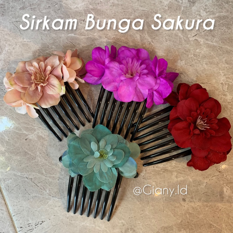 SIRKAM BUNGA SAKURA / hiasan sanggul / sanggul bali / sanggul modern