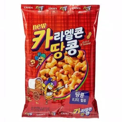 

Crown Caramel Corn & Peanut Makanan Ringan Rasa Jagung dan Kacang 72gr