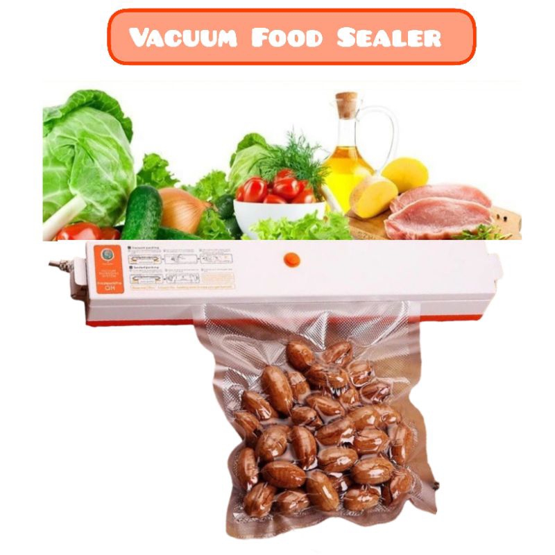 Vacuum Food Sealer/Vacuum Sealer Putih/Mesin Vacuum Plastik Makanan