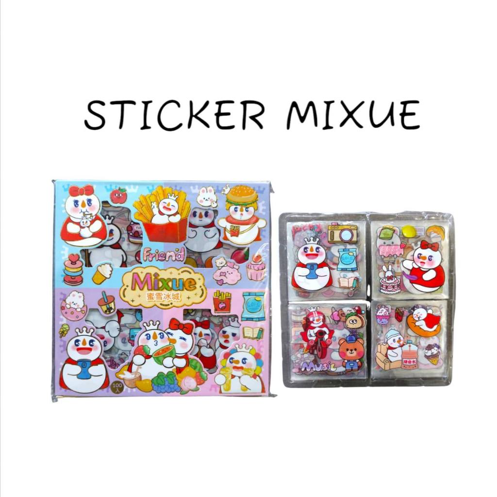 

STICKER MIXUE ISI 100 PCS - STICKER MIXUE ANAK VIRAL