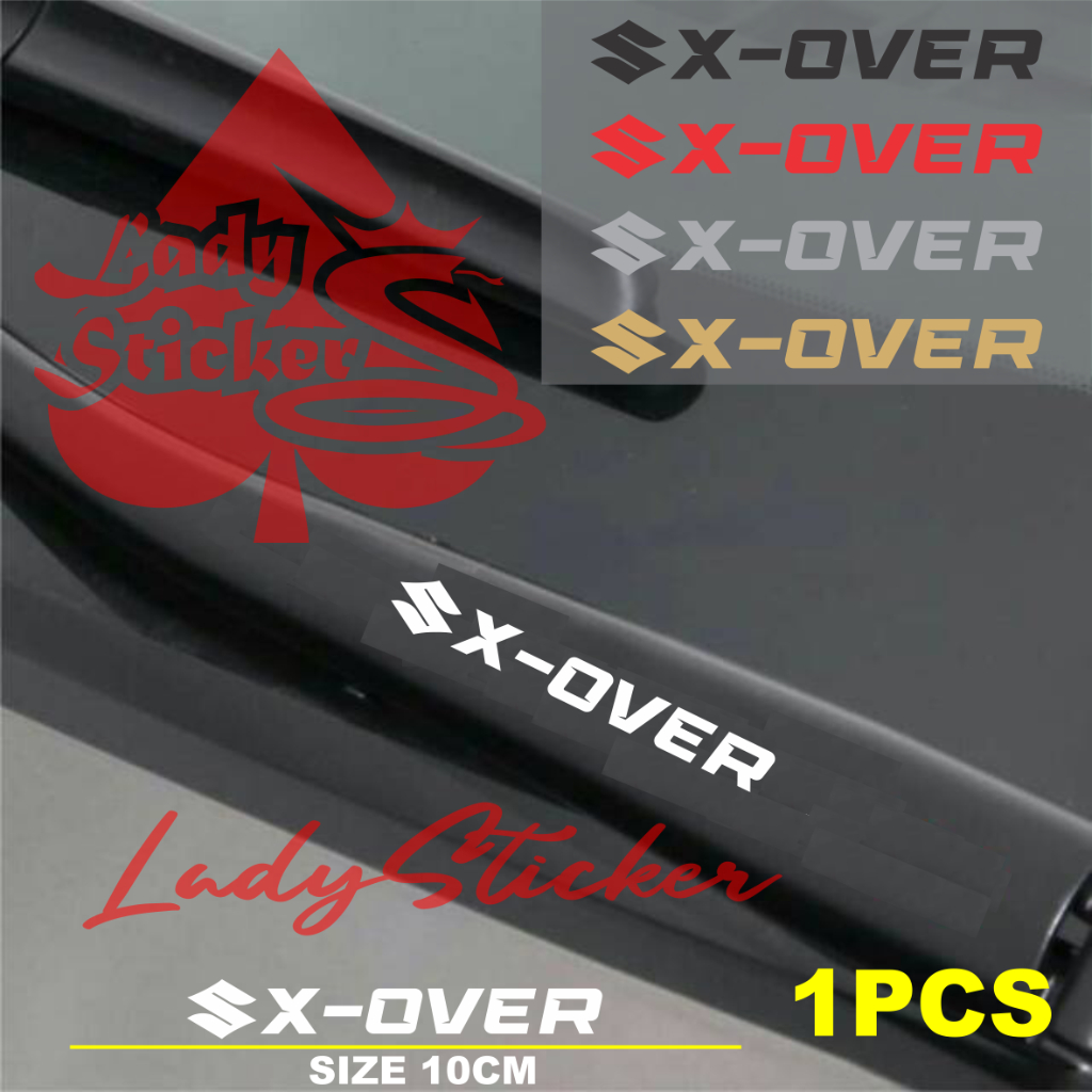 Sticker variasi wiper talang air mobil x-over cutting aticker wiper talang air mobil suzuki x-over