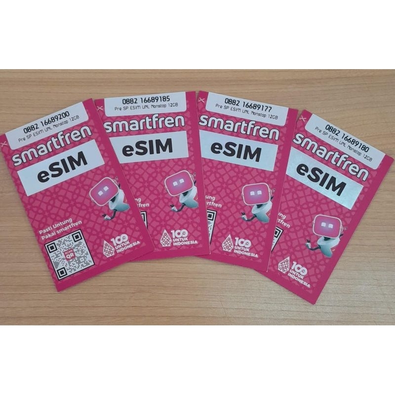 Esim Smartfren Unlimited Nonstop 20Gb full 24Jam (Gratis ongkir)