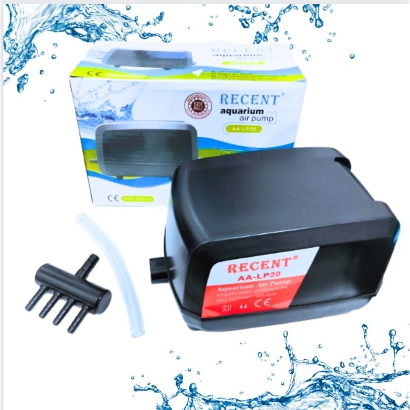 Airpump RECENT AA LP 20 Aerator Pompa Udara Aquarium Aquascape