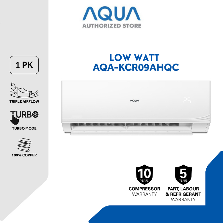 AQUA JAPAN AC Low Watt 1 PK AQA-KCR9AHQC