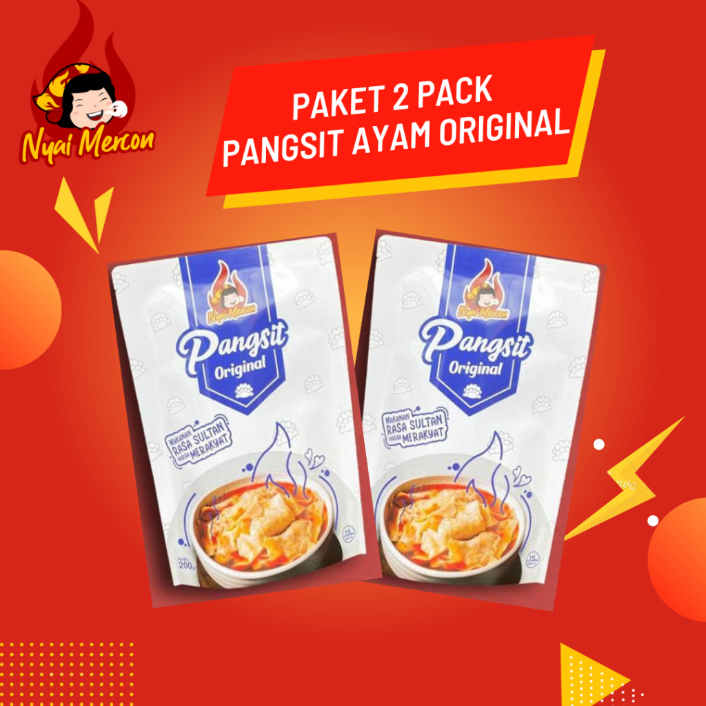 

Paket 2 Pack Pangsit Ayam Original Nyai Mercon