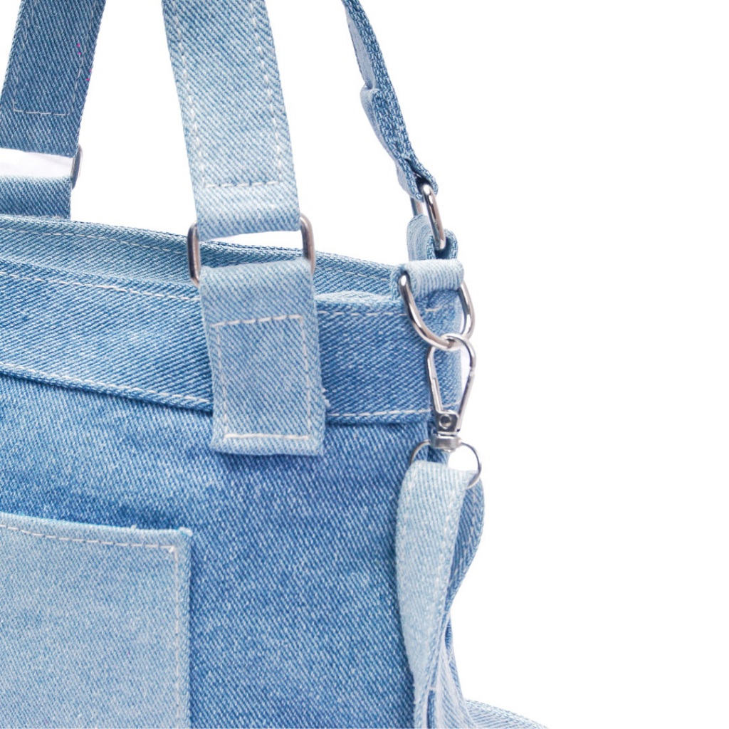 House Of We.Kala - Tas Selempang Wanita Becca Handle Denim Bag Mini