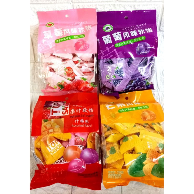 

permen jelly aneka rasa 320gr mangga/Stawbery/Anggur/mix