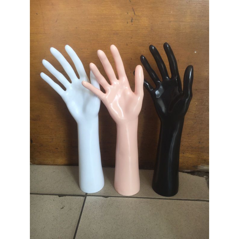 Manekin Tangan Bahan Plastik / Patung Tangan Display Cincin Arloji  / Manekin Tangan Cewek / Manekin