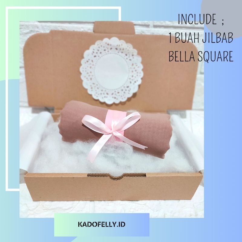 

Hempers Hijab Bella Square / Kado Ulang tahun / Kado Cewek / Giftbox