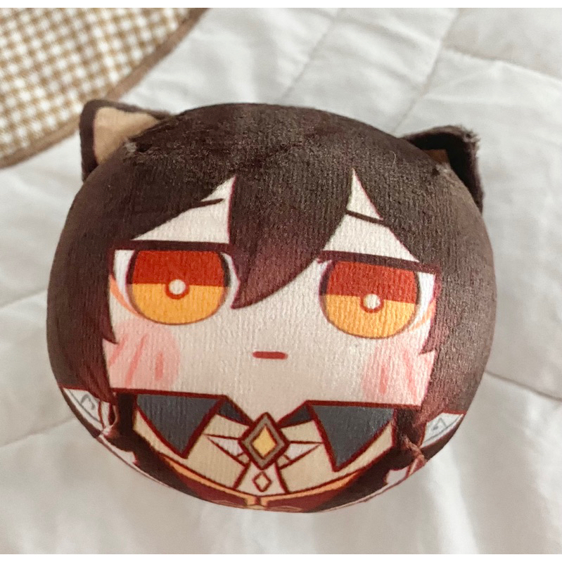 zhongli omanjuu keychain plushie mochi genshin impact