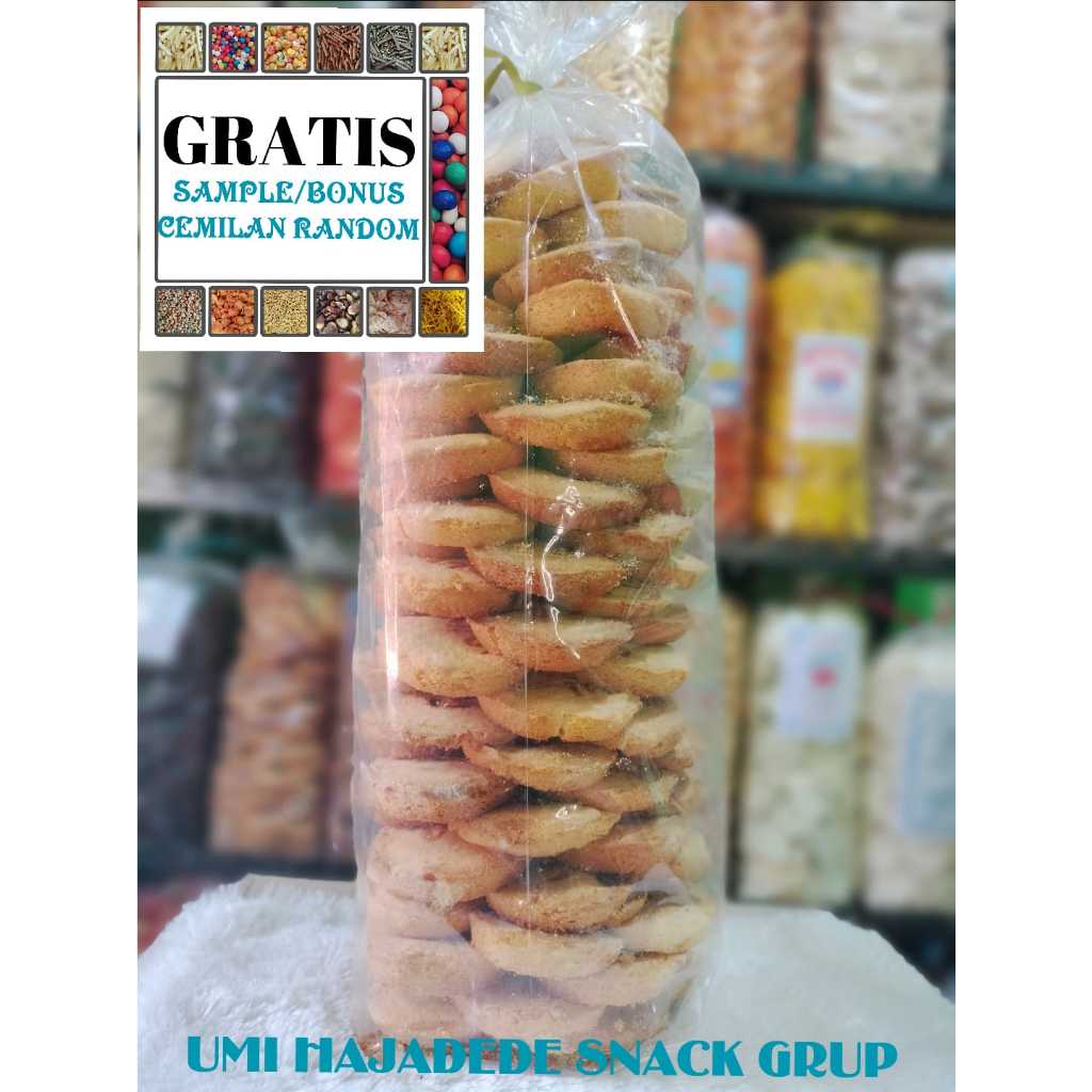 

(GRATIS BONUS) CEMILAN 1KG KUE BOLU PANGGANG RASA VANILA//KUE KERING